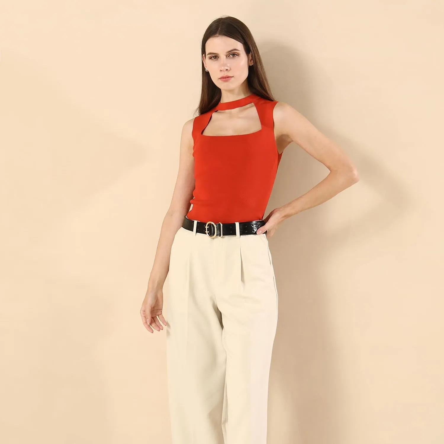 Wide Belts for Women Leather Wide Belts Fashion Thick Black Belt With Gold Buckle Belt for Dresses