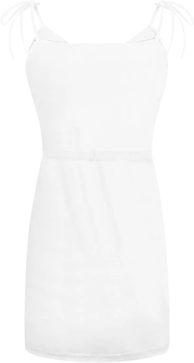 Women 2025 Summer Casual Sleeveless Dresses Spaghetti Strap V-Neck Dress Party Beach Sundress with Pocket