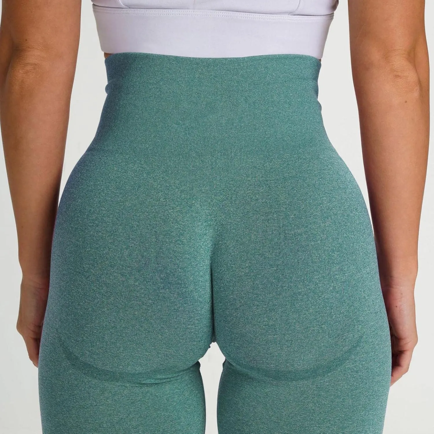 Women High Waist Workout Yoga Pants Gym Smile Contour Seamless Scrunch Butt Lift Leggings Compression Yoga Pant Tights