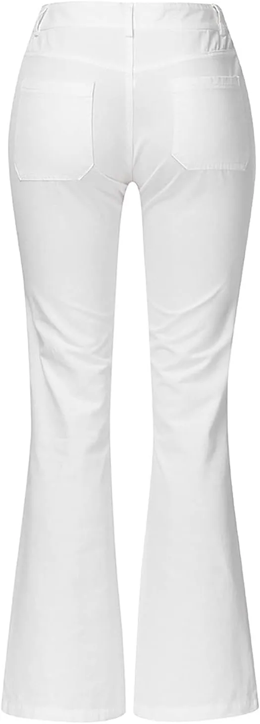 Women Sexy Curvy Slim Fit Butt Lifting Denim Skinny Jeans Flare Bell Bottom Jeans Available in Large Sizes