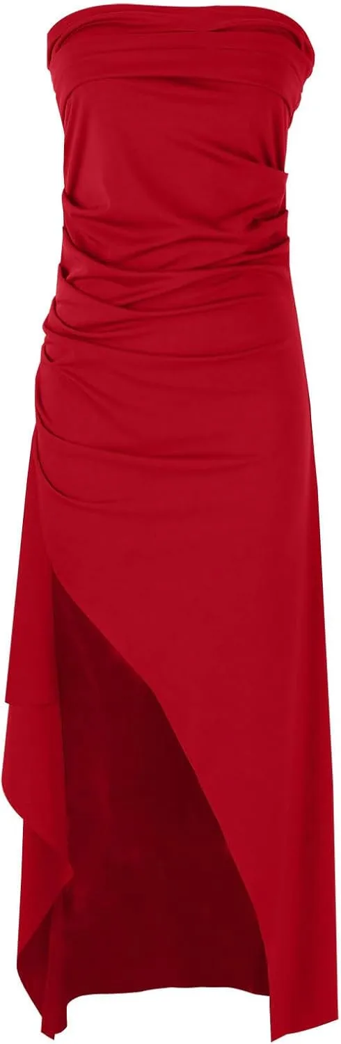 Women Sexy Off Shoulder Dresses Sleeveless Spaghetti Straps Bodycon Dress Solid Color Evening Party Dress