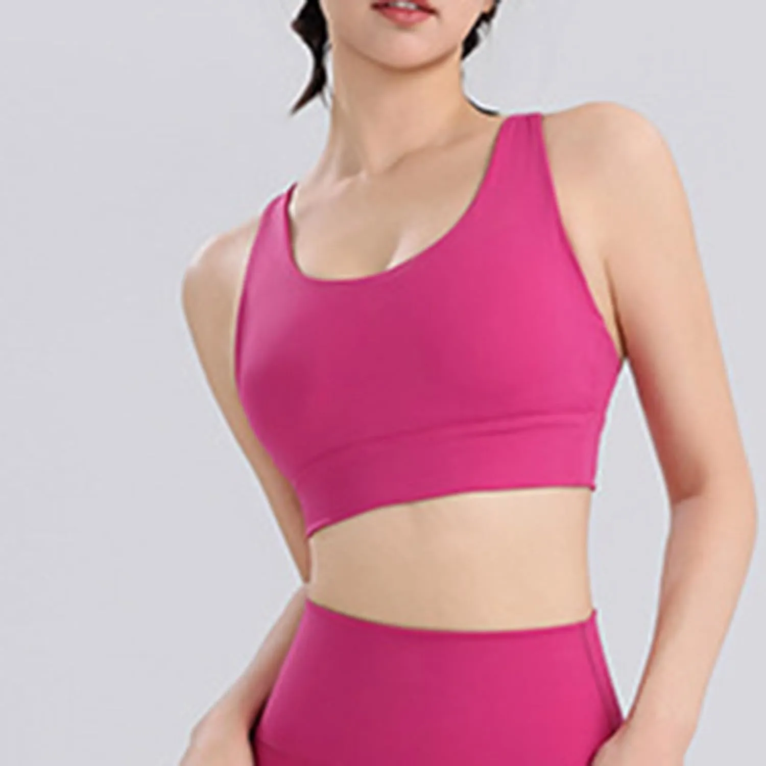 Women Strappy Sports Yoga Crop Tank Top, Sexy Crisscross Back Light Support Clothes Fashion Padded Slim Athletic Tops