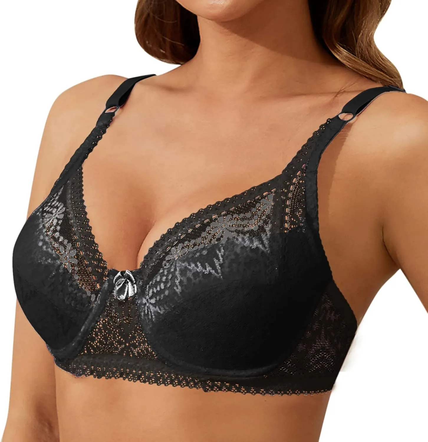 Women Wirefree Bras for Women, No Underwire Breathable Bralettes for Women with Support Basic Everyday Bras