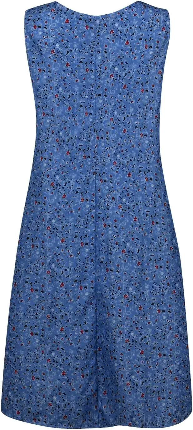 Womens Dresses Summer Sundresses 2025 Dresses Casual Sleeveless Tank Top Dress Ruffle Dress Floral Dress with Pockets