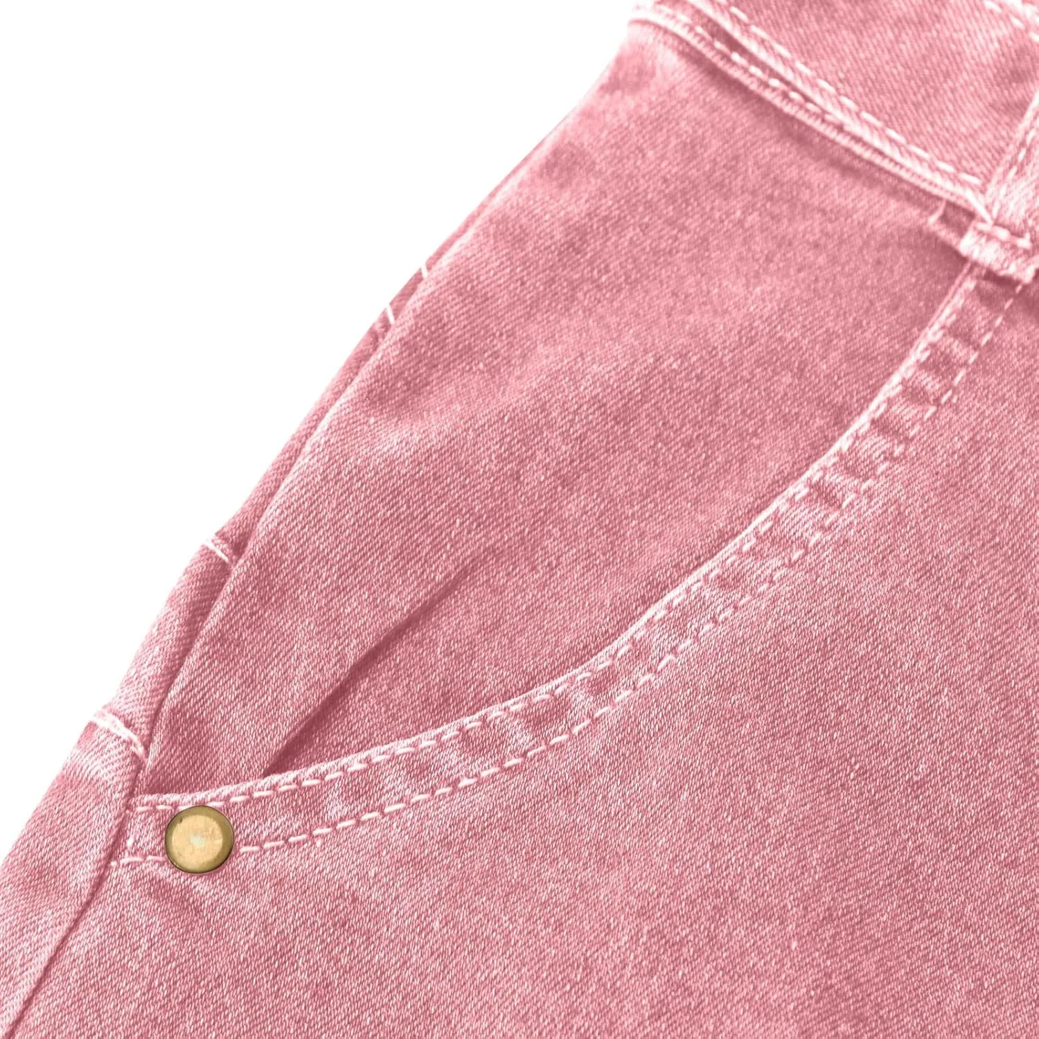 Women's Elastic Waist Tie Front Straight Denim Shorts Casual Drawstring Jean Shorts Summer Beach Shorts with Pocket