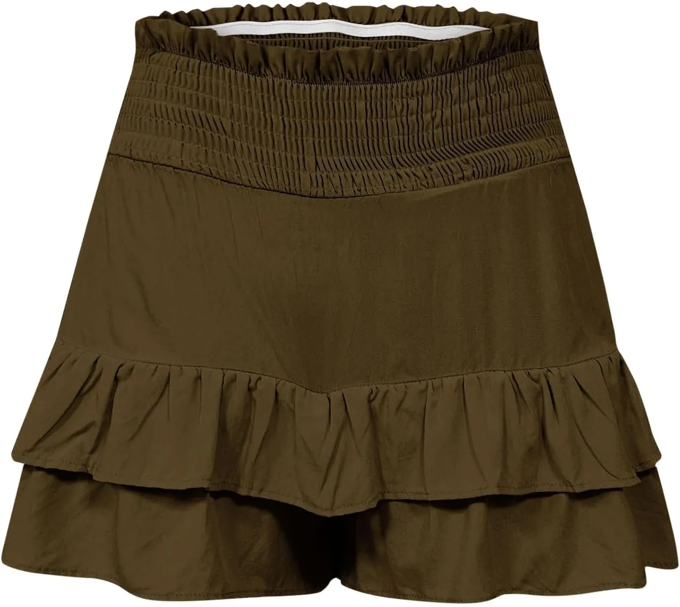 Women's High Waist Ruffle Flowy Shorts Ruffle Smocked Quick Dry Shorts Quick Dry Lounge Shorts Vacation Outfits