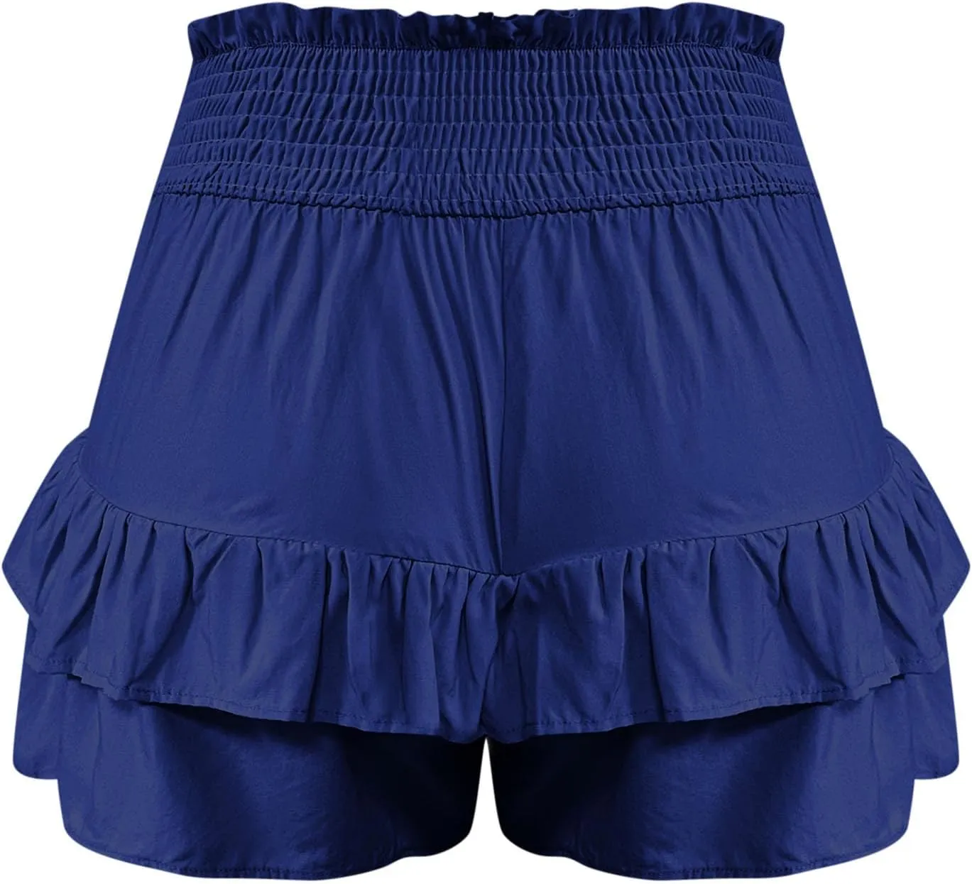 Women's High Waist Ruffle Flowy Shorts Ruffle Smocked Quick Dry Shorts Quick Dry Lounge Shorts Vacation Outfits