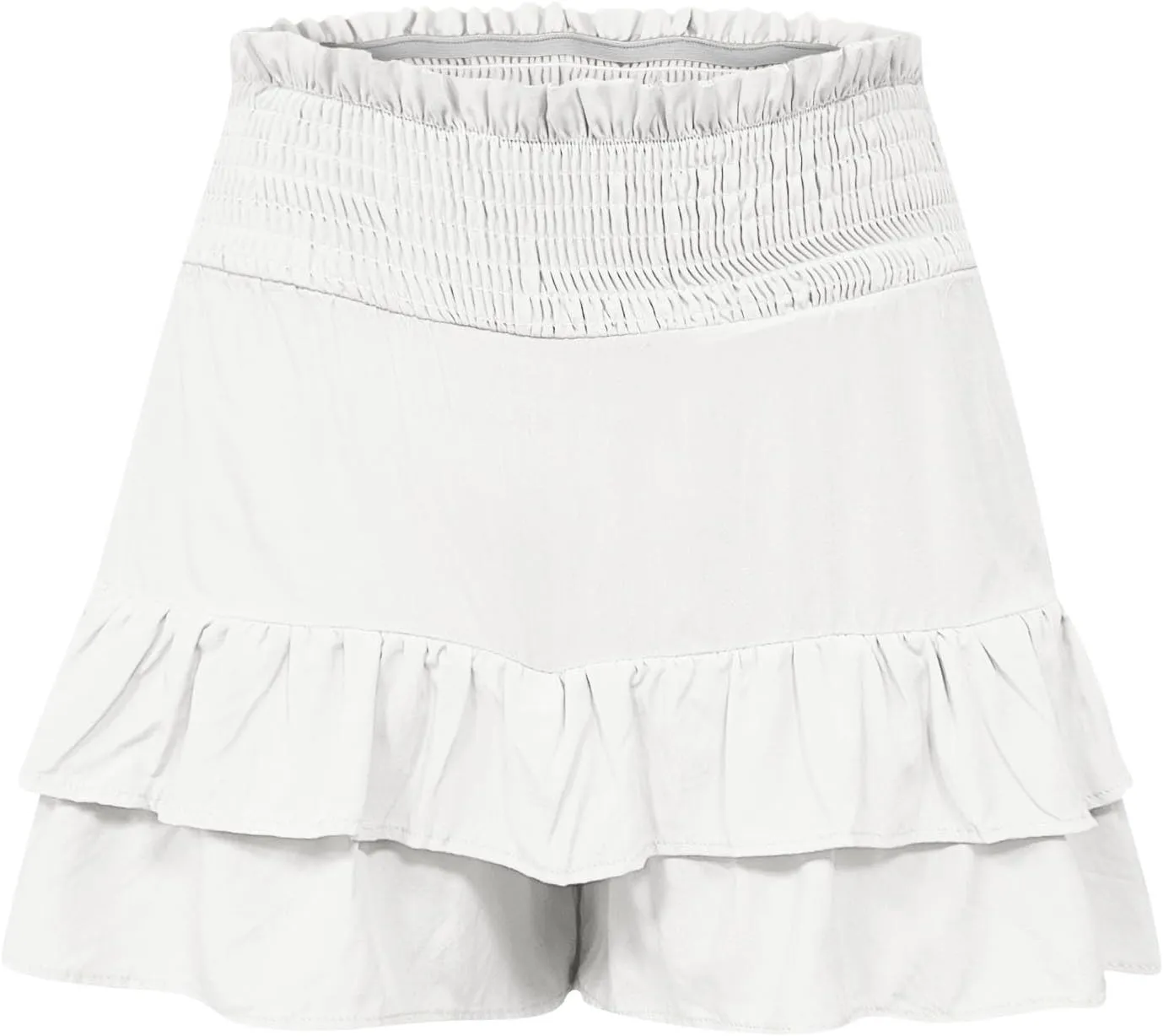 Women's High Waist Ruffle Flowy Shorts Ruffle Smocked Quick Dry Shorts Quick Dry Lounge Shorts Vacation Outfits