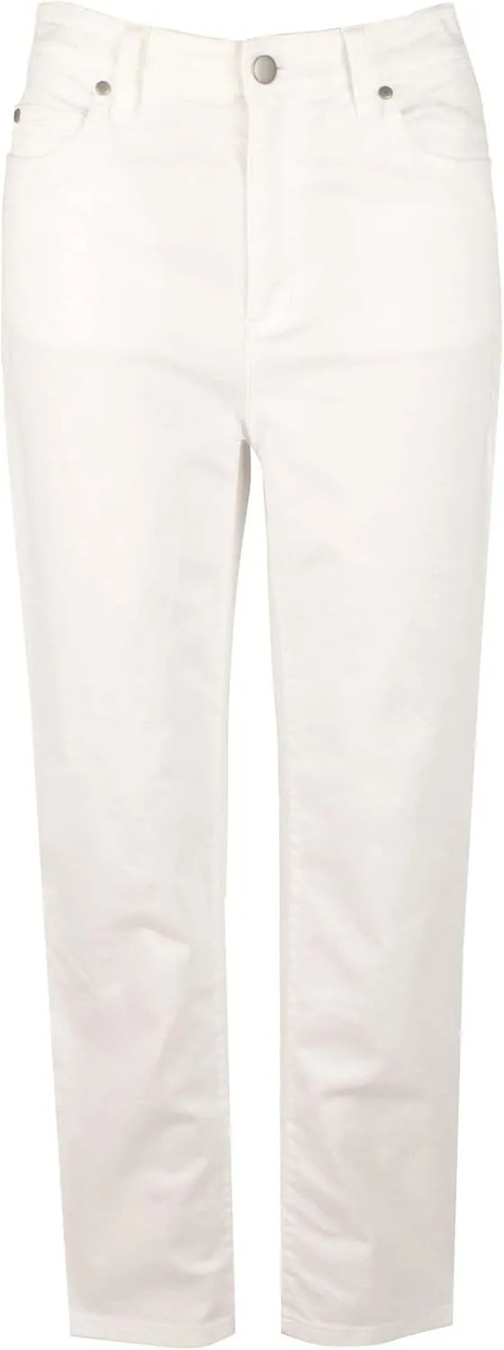 Women's High Waist Slim Fit/Leg Stretch Denim Pants Jeans Wht 16
