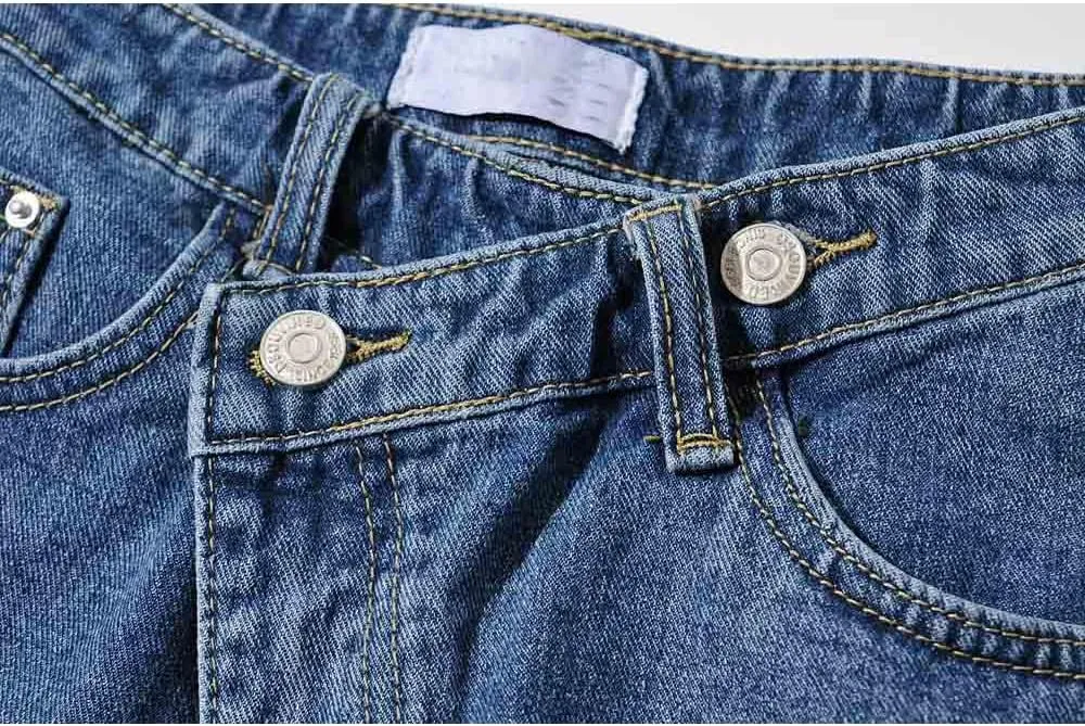 Women's High Waisted Juniors Criss Crossover Jean Shorts Denim Shorts Casual Summer Jean Hot Shorts