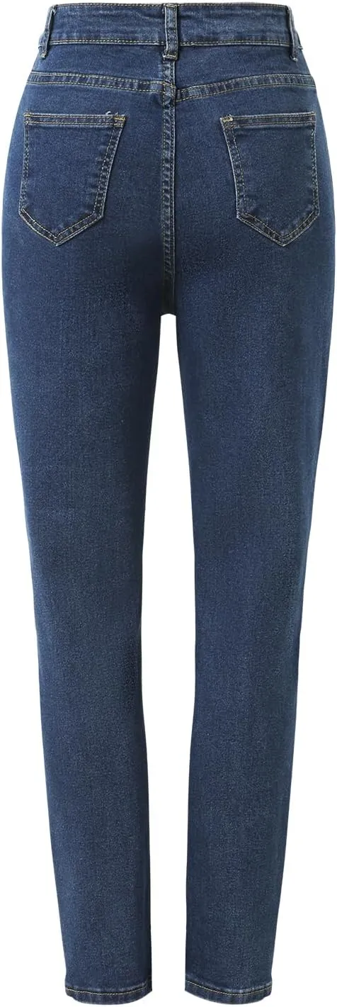 Women's High Waisted Skinny Stretchy Slim Fit Classic Boot Cut Jeans