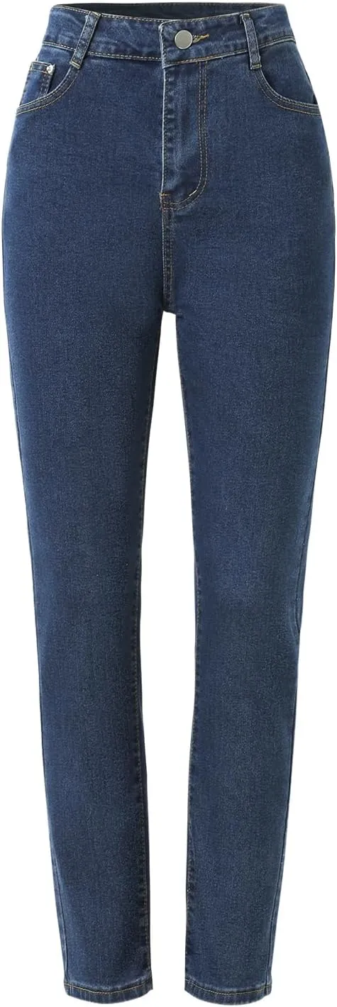 Women's High Waisted Skinny Stretchy Slim Fit Classic Boot Cut Jeans