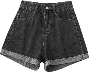 Womens Jeans Shorts High Waisted Plus Size Denim Shorts Wide Leg Cowgirl Shorts Hot Springy Soft Western Jeans Shorts