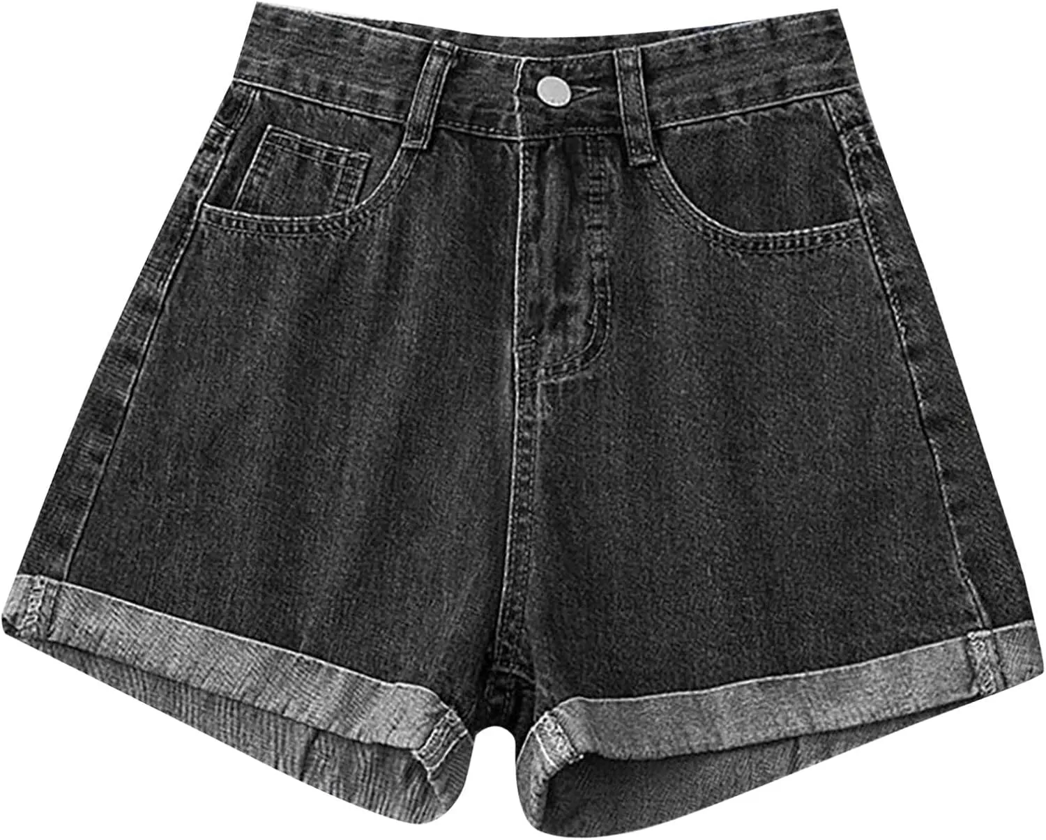 Womens Jeans Shorts High Waisted Plus Size Denim Shorts Wide Leg Cowgirl Shorts Hot Springy Soft Western Jeans Shorts