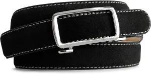 Women's Leather Belt Fashion Genuine Suede Leather Belts For Jeans Dress or Ratchet Belt 1"(25mm) Wide