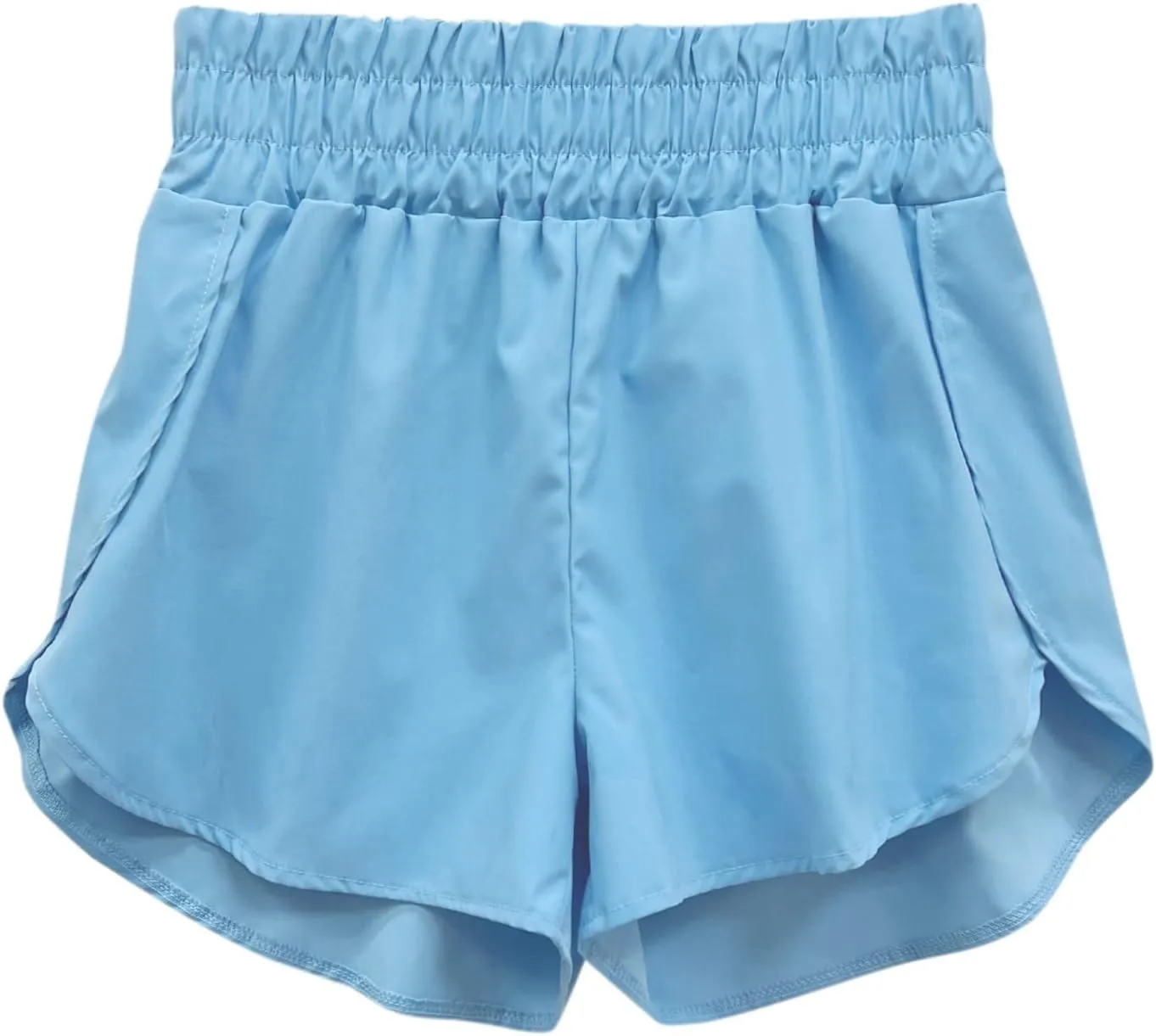 Womens Running Shorts Elastic High Waist Shorts Summer Quick Dry Shorts Casual Comfy Gym Short Outdoor Athletic Hiking