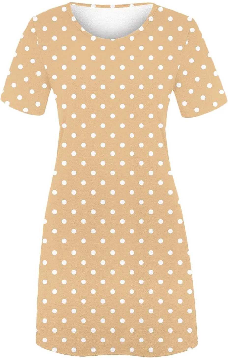 Womens Summer Dresses 2025 Short Sleeve Crewneck Loose Fit Shift Dress Short Dress Shift Dress