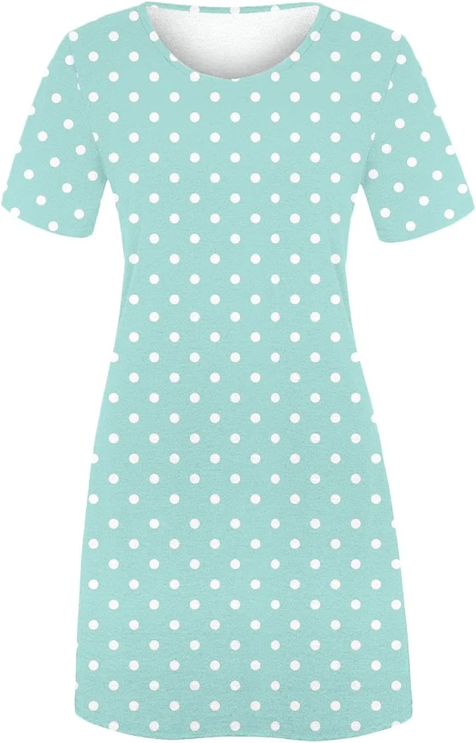 Womens Summer Dresses 2025 Short Sleeve Crewneck Loose Fit Shift Dress Short Dress Shift Dress