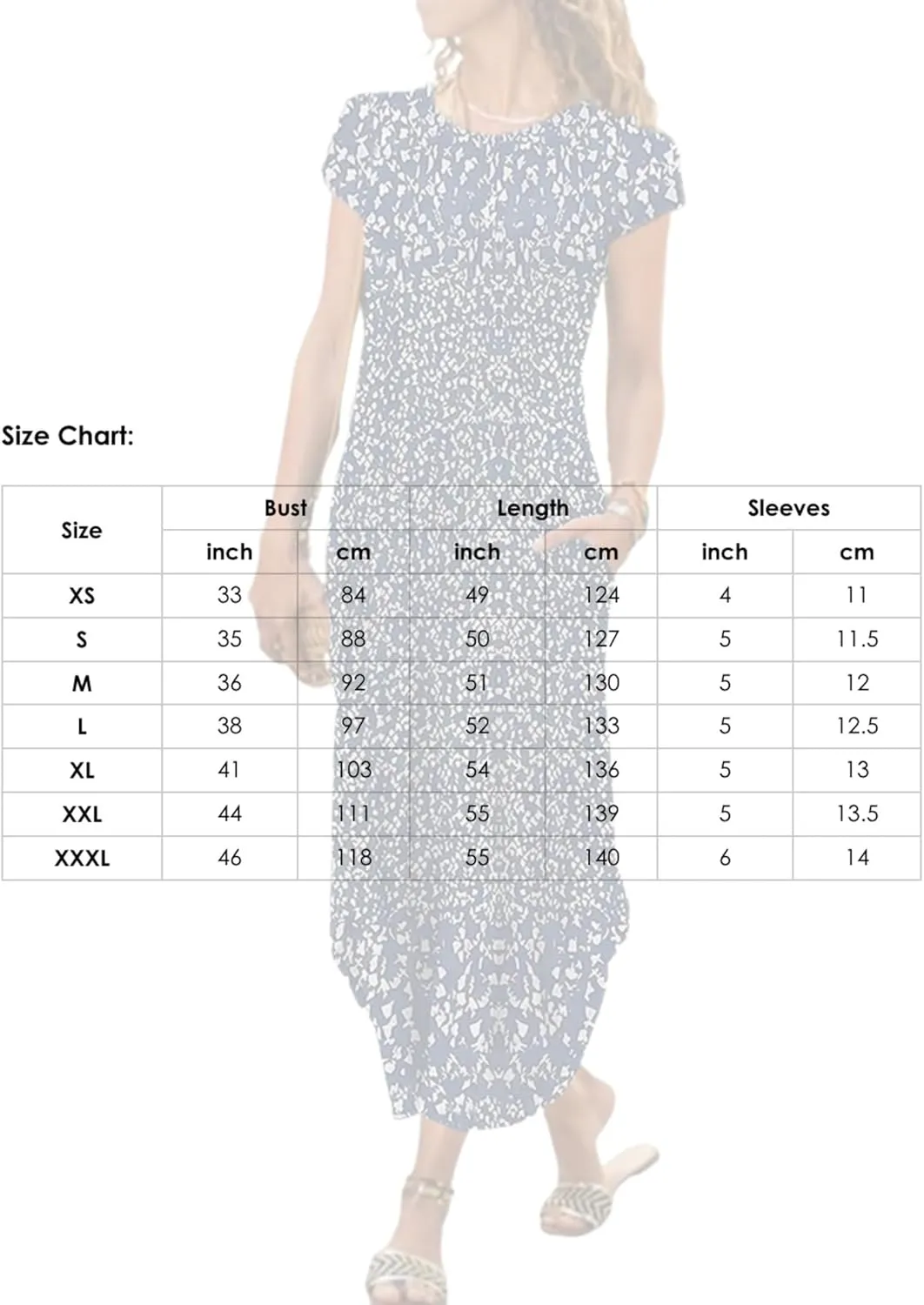 Women's Summer Spring Maxi Dress Floral Split Print Crew Neck Short Sleeve Causal Loose Shift Daily Date Long Dress
