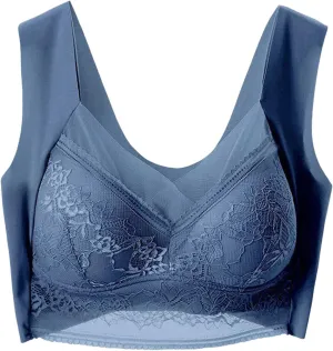 Women's Wireless Bra with Seamless Smooth Comfort Wirefree T Shirt Bra Pads for Sports Bras for Women