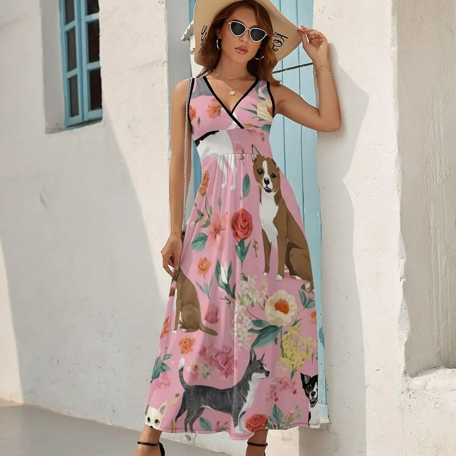 Women's Wrap Sleeveless Bodycon Cami Dress for Party Beach Date