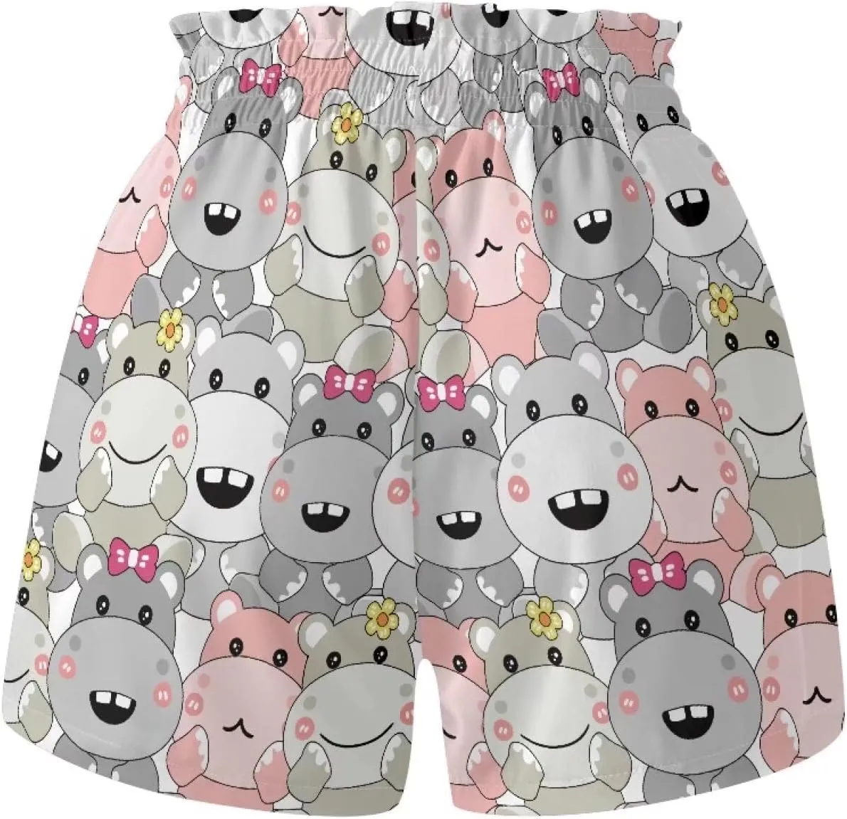 Xpyiqun Flowy Shorts Girls High Waist Butterfly Shorts 2 in 1 Running Athletic Shorts Spandex Liner Skirts Summer
